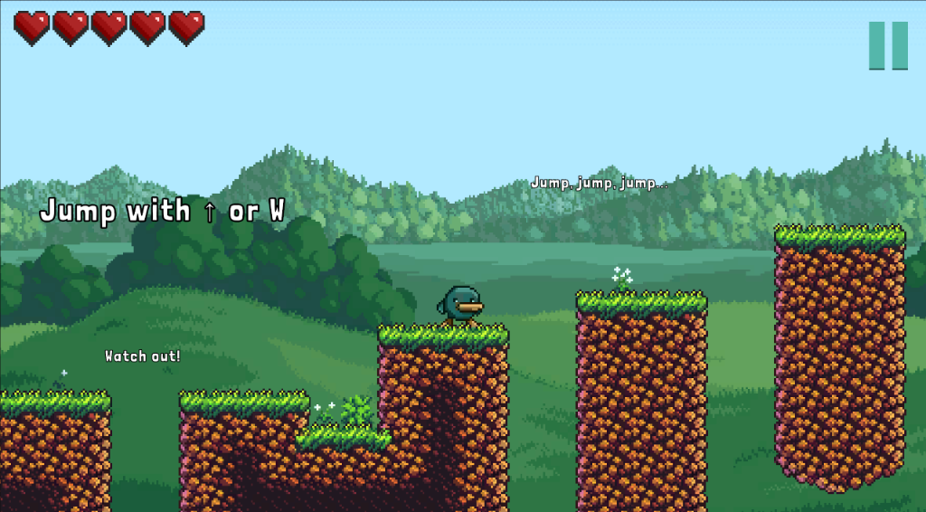 Hairo Screenshot - Jumping platforms